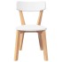 Sillas de comedor 2 unidades madera maciza de