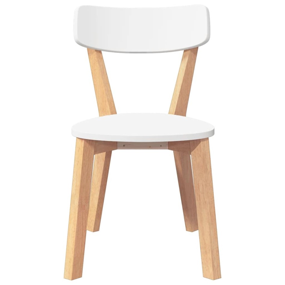 Sillas de comedor 2 unidades madera maciza de