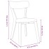 Sillas de comedor 2 unidades madera maciza de