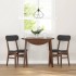 Sillas de comedor con cojines 2 uds madera maciza marrón