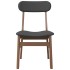 Sillas de comedor con cojines 2 uds madera maciza marrón