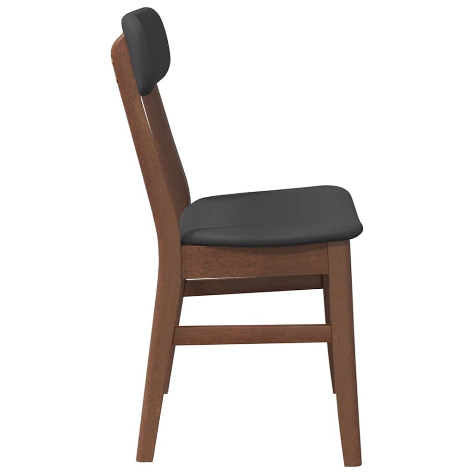 Sillas de comedor con cojines 2 uds madera maciza marrón