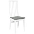 Sillas de comedor con cojines 2uds madera maciza blanco