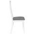 Sillas de comedor con cojines 2uds madera maciza blanco