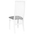 Sillas de comedor con cojines 2uds madera maciza blanco