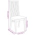 Sillas de comedor con cojines 2uds madera maciza blanco