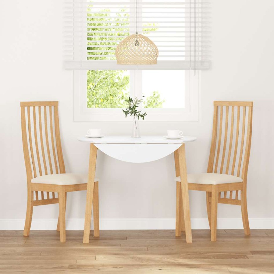 Sillas de comedor con cojines 2 uds madera maciza