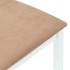 Sillas de comedor con cojines 2uds madera maciza blanco