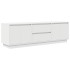 Mueble de TV con luces LED blanco 160,5x41x50