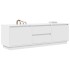 Mueble de TV con luces LED blanco 160,5x41x50