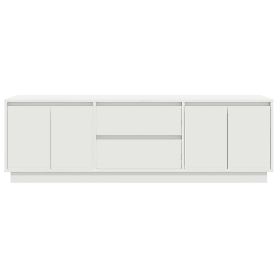 Mueble de TV con luces LED blanco 160,5x41x50