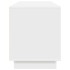 Mueble de TV con luces LED blanco 160,5x41x50