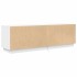 Mueble de TV con luces LED blanco 160,5x41x50