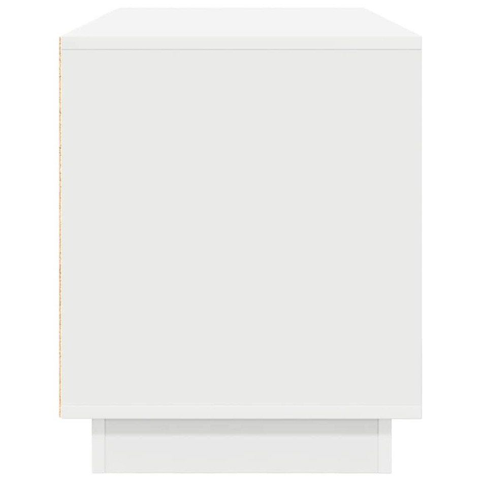 Mueble de TV con luces LED blanco 100x41x50