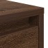 Mesa de centro con cajones roble marrón 100x100x40