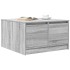 Mesa de centro con cajones Sonoma gris 70,5x70x40
