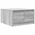 Mesa de centro con cajones Sonoma gris 70,5x70x40