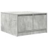 Mesa de centro con cajones gris hormigón 70,5x70x40