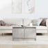 Mesa de centro con cajones gris hormigón 70,5x70x40