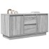 Mueble de TV con luces LED Sonoma gris 100x41x50