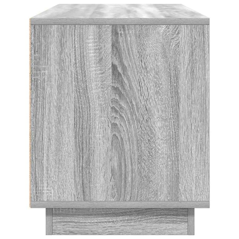 Mueble de TV con luces LED Sonoma gris 100x41x50