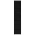 Aparador alto roble negro 37,5x35x180 cm madera de