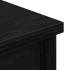 Aparador alto roble negro 37,5x35x180 cm madera de