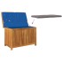 Cojines para exterior 90x50x60,5 cm madera maciza