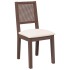 Sillas de comedor con cojines 2 uds madera maciza marrón