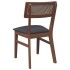 Sillas de comedor con cojines 2 uds madera maciza marrón
