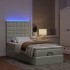 Estructura cama otomana colchones gris claro