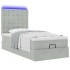 Estructura cama otomana colchones gris claro