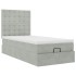 Estructura cama otomana colchones gris claro