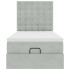 Estructura cama otomana colchones gris claro