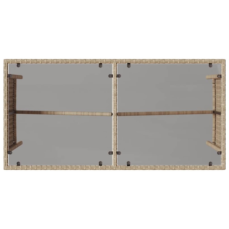 Set comedor de jardín 3 pzas con cojines ratán sintético