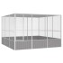 Jaula pájaros acero galvanizado gris 302,5x324,5x211,5