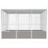 Jaula pájaros acero galvanizado gris 302,5x324,5x211,5