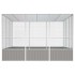 Jaula pájaros acero galvanizado gris 302,5x324,5x211,5