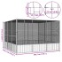 Jaula pájaros acero galvanizado gris 302,5x324,5x211,5