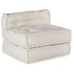 Puf modular crema 70x70x54 tela