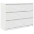 Aparador blanco 100x35x76 cm madera de