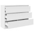 Aparador blanco 100x35x76 cm madera de