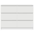Aparador blanco 100x35x76 cm madera de