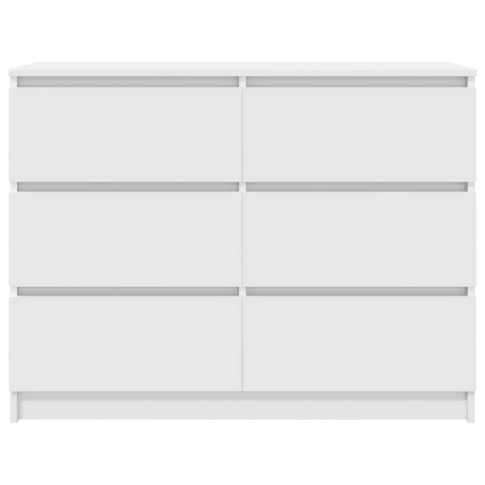 Aparador blanco 100x35x76 cm madera de