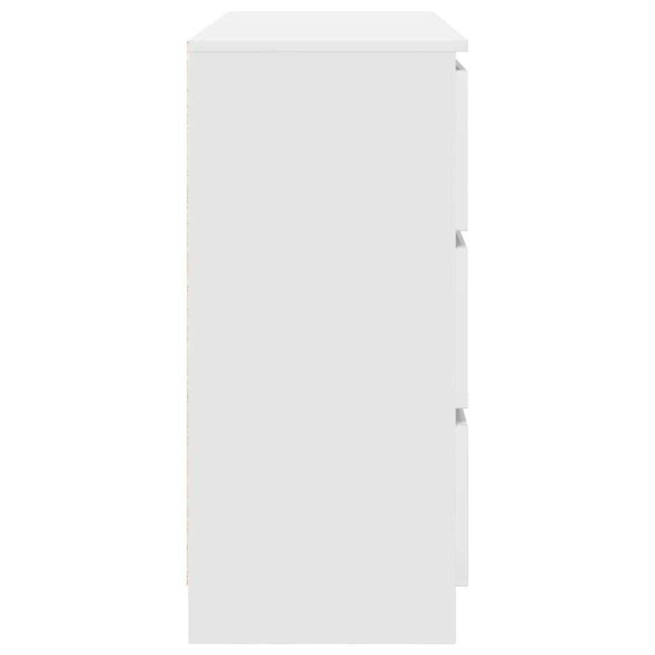 Aparador blanco 100x35x76 cm madera de