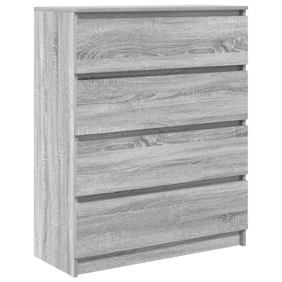 Aparador Sonoma gris 80x35x99 cm madera de