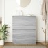 Aparador Sonoma gris 80x35x99 cm madera de