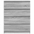 Aparador Sonoma gris 80x35x99 cm madera de