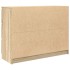 Aparador de madera contrachapada roble sonoma 100x35x76