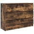 Aparador madera contrachapada color roble ahumado 100x35x76